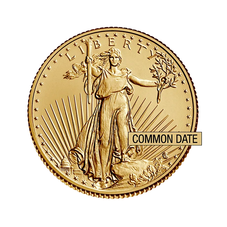1/10 OZ American Gold Eagle Coin (Common Date)